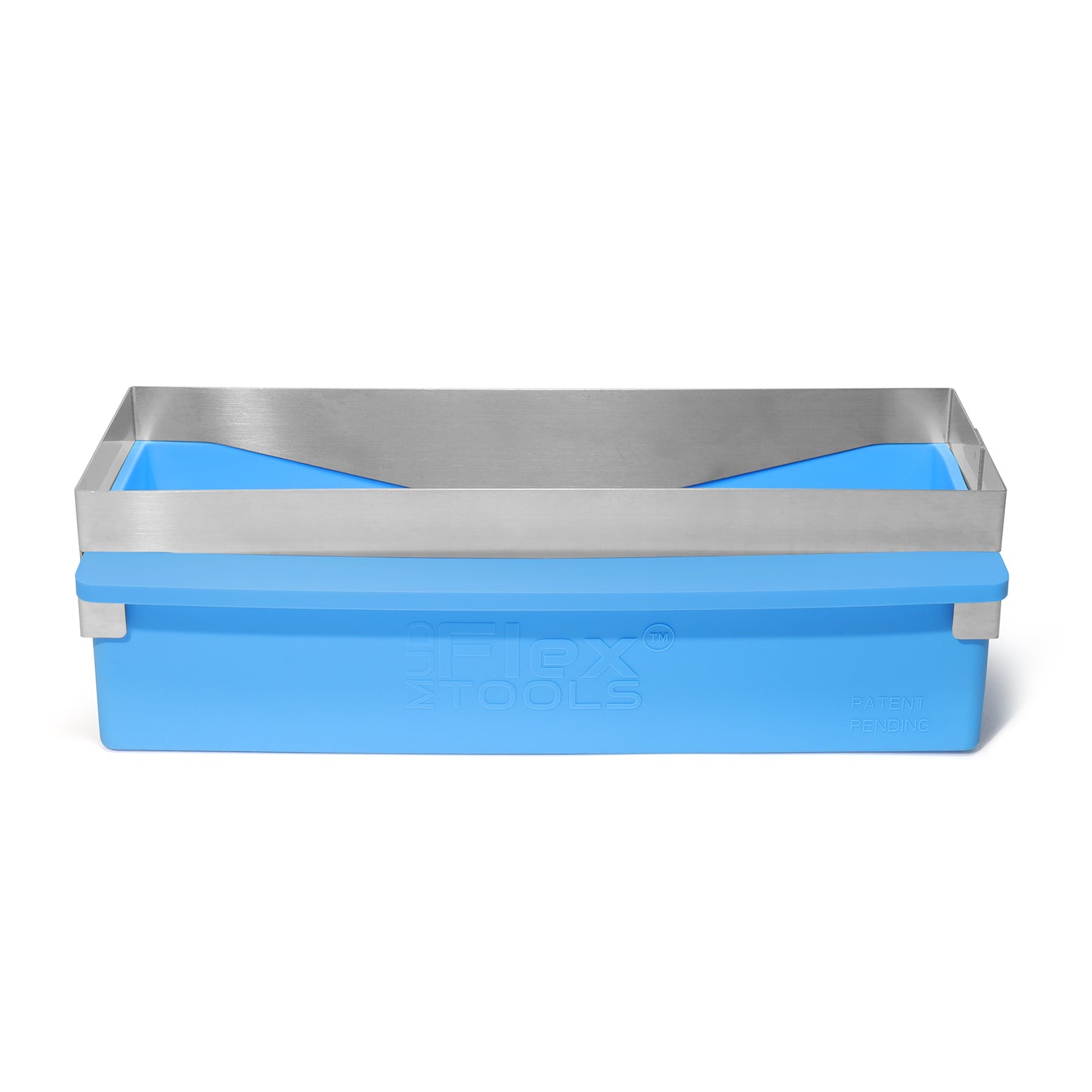 10.5” Steel Mud Pan Frame -Flexible-Rustproof-Lightweight-Metal Knife Cleaning Edges-Attaches to MUDFLEX Soft Ez Grip Silicone Mud Pan Sold Seperately