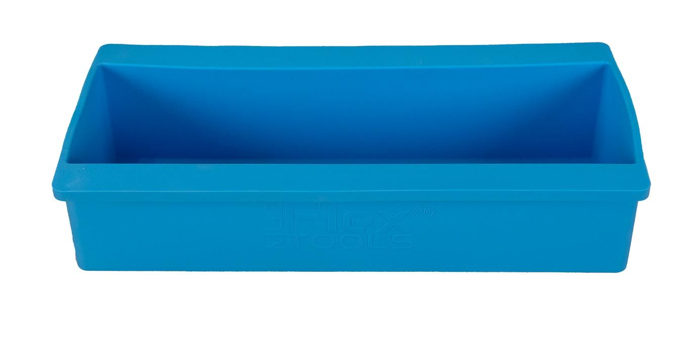 10.5”Ez Clean Flexible Drywall Mud Pan-Soft Silicone-Ez Squeeze Grip-Stretches-Non-Stick-Rust Proof-Durable